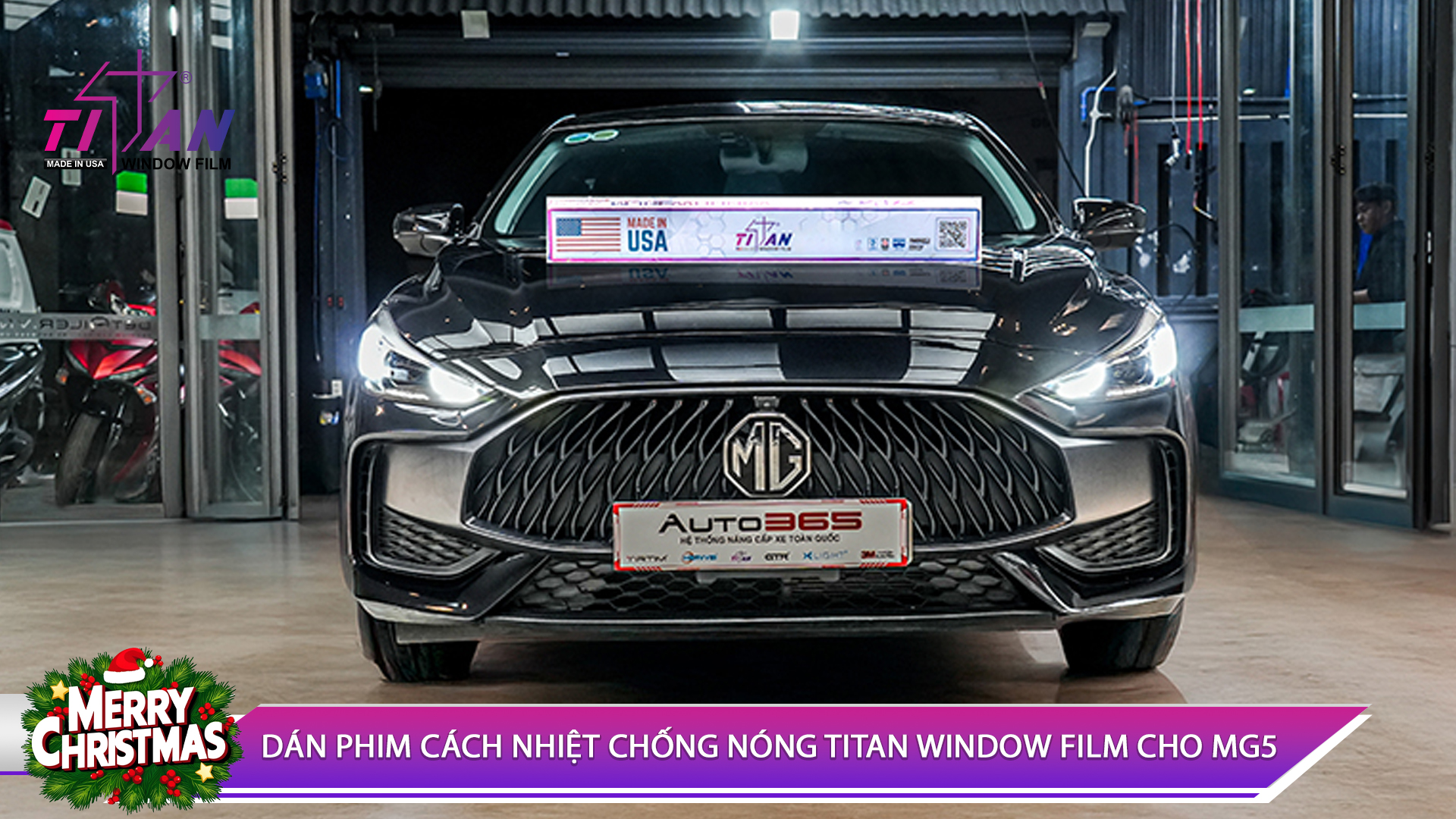 DÁN PHIM CÁCH NHIỆT CHỐNG NÓNG TITAN WINDOW FILM CHO MG5